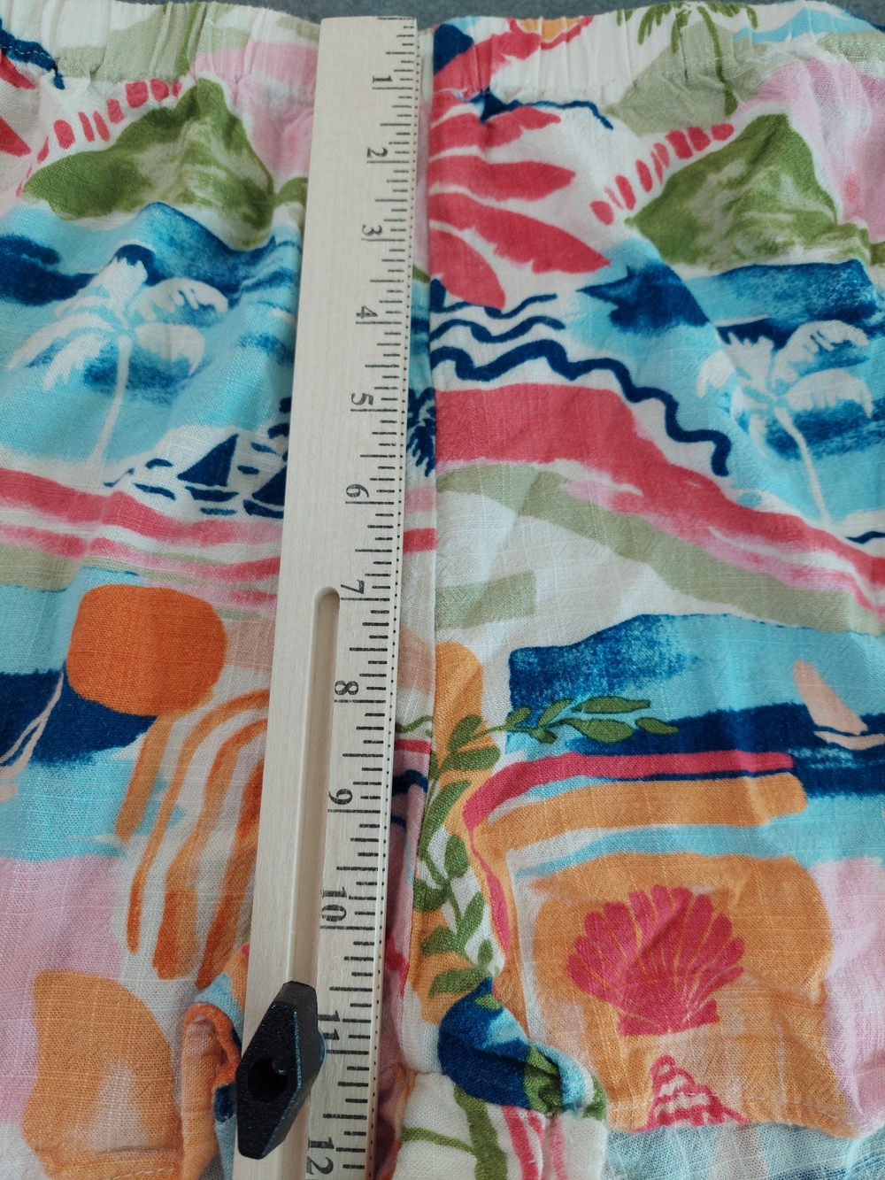 Paper Heart Tropical Linen Blend Beach Shorts Sz L - Picture 5 of 9